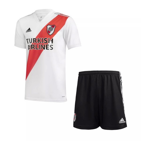 Trikot River Plate Heim Kinder 2020-21 Weiß Fussballtrikots Günstig